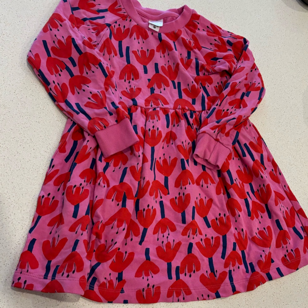 Hanna Andersson Girl Sunset Tulip French Terry Dress